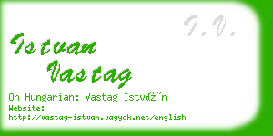 istvan vastag business card